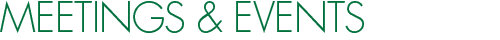 Meetings & Events