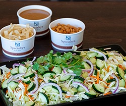 Spicy Thai Peanut Salad Platter