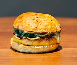 Spinach & Mushroom Breakfast Sandwich
