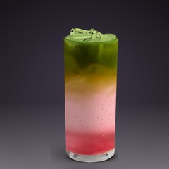 Sparkling Watermelon Matcha Spritz