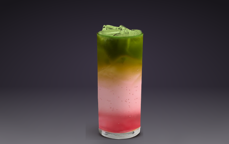 Sparkling Watermelon Matcha Spritz 
