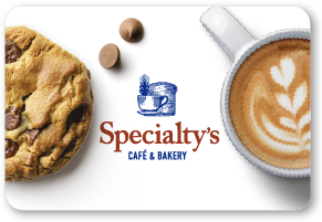 Specialtys. Cafe and Bakery card